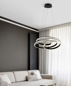 Lampada a sospensione Led Nuria dimmerabile e regolabile in altezza 60W D. 60cm – Trio lighting